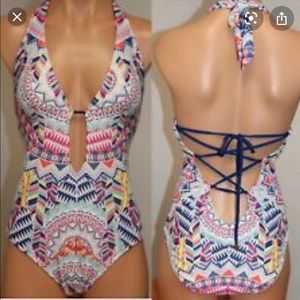 NWT Bar III Talula Multi Colored Swimsuit